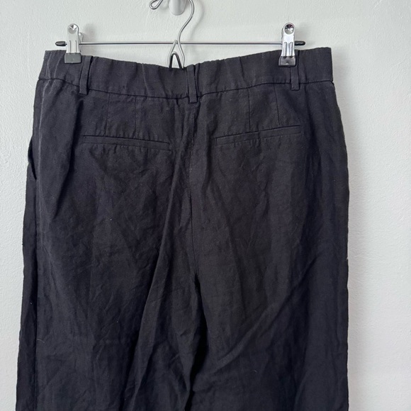 Talbots black wide leg linen pant Size 10 - Picture 5 of 6